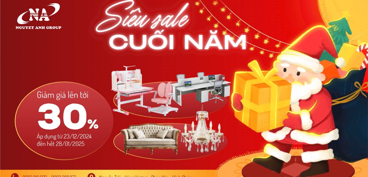 sale cuối năm lên tới 30 %